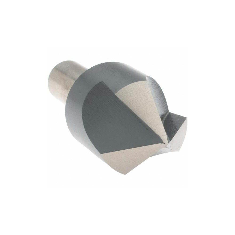 Value Collection Countersink: 1" Head Dia, 82.00 deg Included Angle, 3 Flute, High-Speed Steel, Right Hand Cut - 28620
