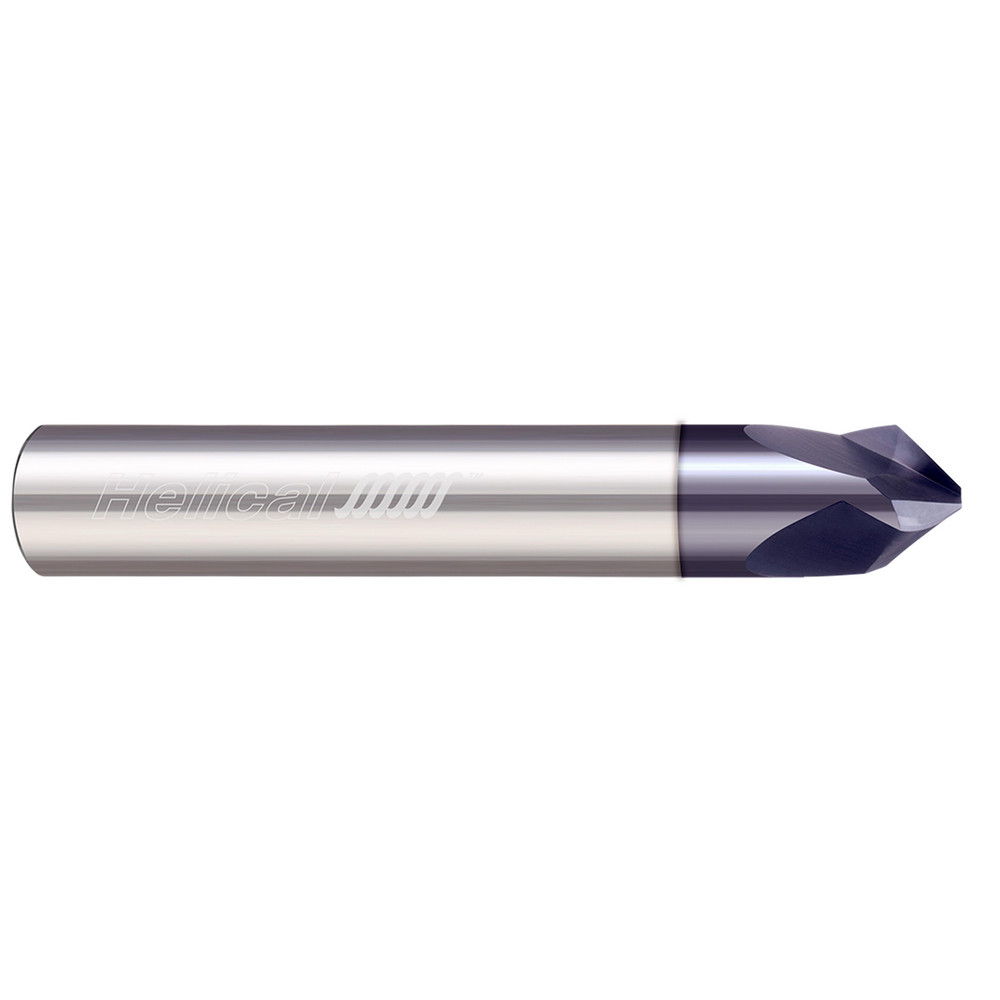 M.A. Ford® Chamfer Mill: 1/4" Dia, 1/4" Shank Dia, 60 deg, 3 Flute, Solid Carbide, Single End - 3HC025003B