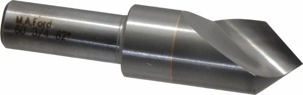 M.A. Ford® Countersink: 3/4" Head Dia, 82.00 deg Included Angle, 1 Flute, Solid Carbide, Right Hand Cut - 60075002