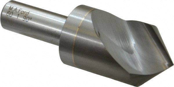 M.A. Ford® Countersink: 1" Head Dia, 90.00 deg Included Angle, 1 Flute, Solid Carbide, Right Hand Cut - 60100003