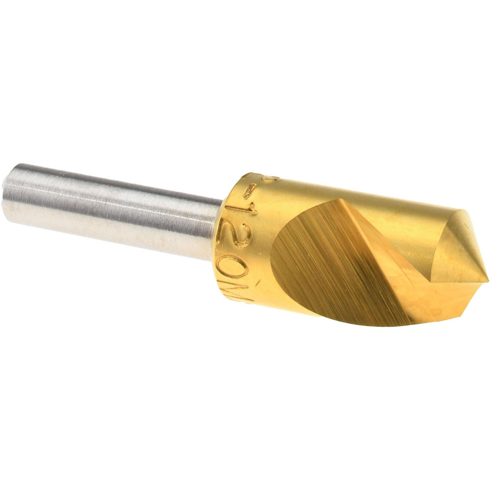 Hertel Countersink: 5/8" Head Dia, 120.00 deg Included Angle, 1 Flute, High-Speed Steel - 18282