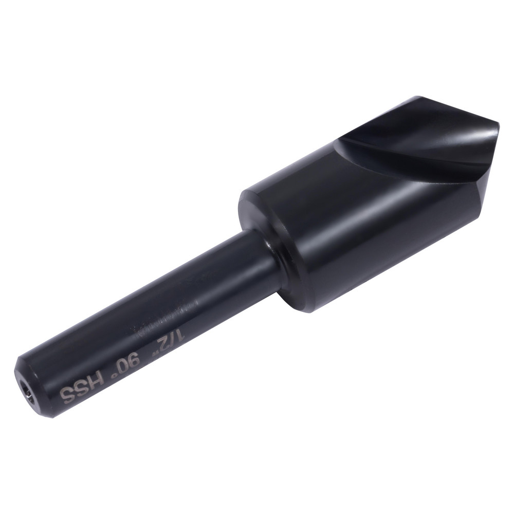 Value Collection Countersink: 1/2" Head Dia, 90.00 deg Included Angle, 1 Flute, High-Speed Steel, Right Hand Cut - SC1090032