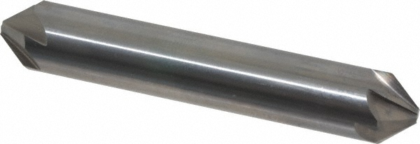 Hertel Countersink: 1/2" Head Dia, 82.00 deg Included Angle, 6 Flute, Solid Carbide, Right Hand Cut - 336-206060
