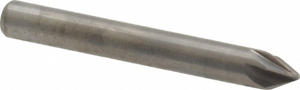 Hertel Countersink: 3/16" Head Dia, 60.00 deg Included Angle, 6 Flute, Solid Carbide, Right Hand Cut - 336-202050