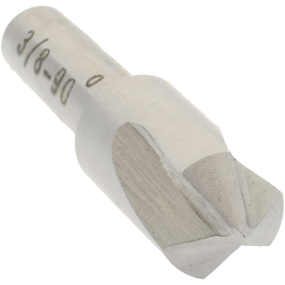 Value Collection Countersink: 3/8" Head Dia, 90.00 deg Included Angle, 3 Flute, High-Speed Steel, Right Hand Cut - SC4090024
