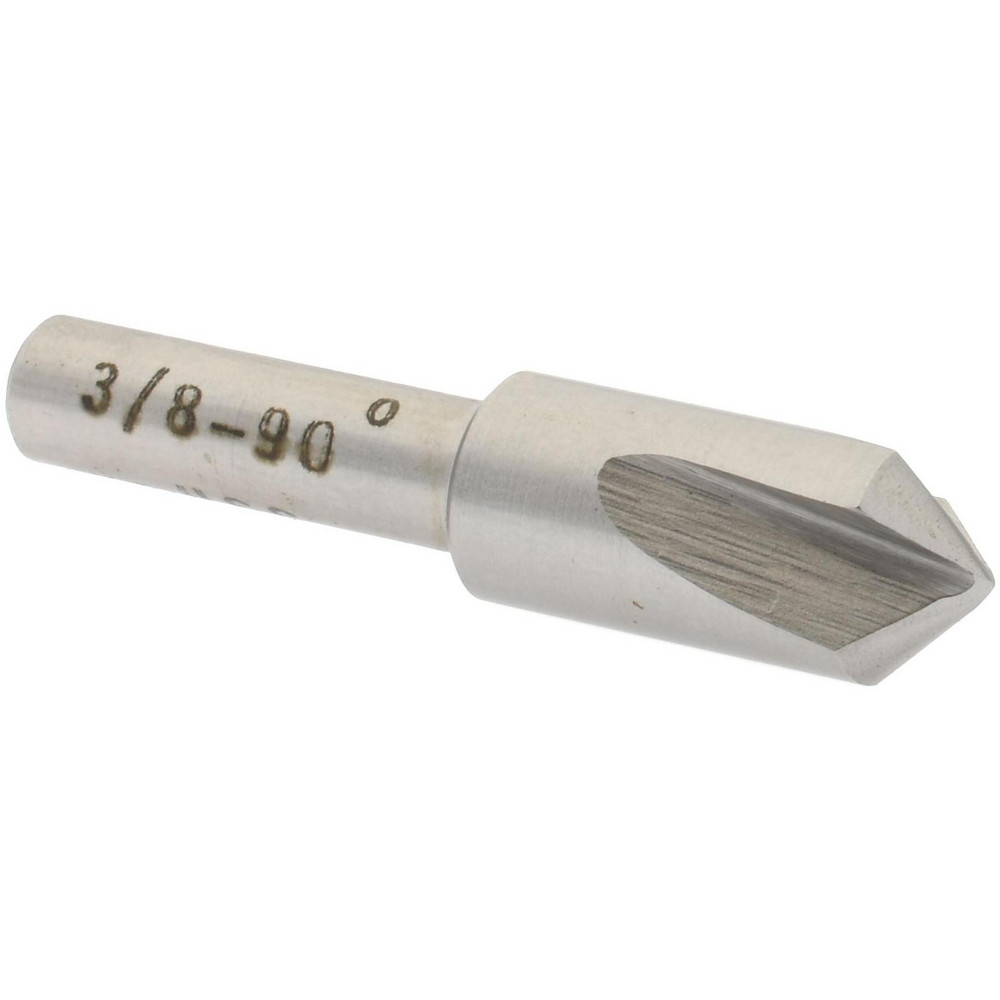 Value Collection Countersink: 3/8" Head Dia, 90.00 deg Included Angle, 3 Flute, High-Speed Steel, Right Hand Cut - SC4090024