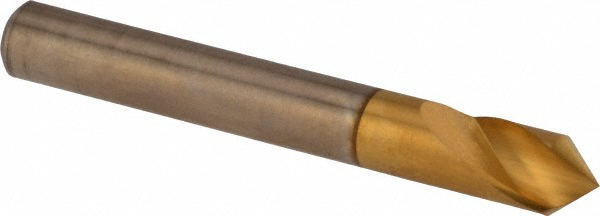 Melin Tool Countersink: 1/4" Head Dia, 90.00 deg Included Angle, 1 Flute, Solid Carbide, Right Hand Cut - 18420