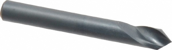 Melin Tool Countersink: 1/4" Head Dia, 90.00 deg Included Angle, 1 Flute, Solid Carbide, Right Hand Cut - 18420