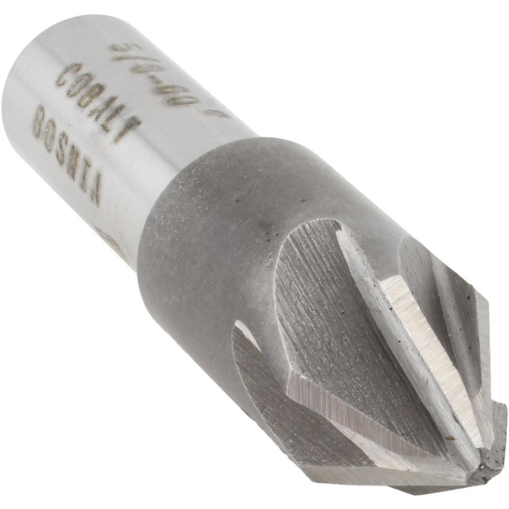 Value Collection Countersink: 5/8" Head Dia, 60.00 deg Included Angle, 6 Flute, Cobalt Steel, Right Hand Cut - SC2160040