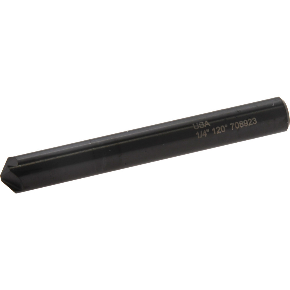 Hertel Countersink: 1/4" Head Dia, 120.00 deg Included Angle, 4 Flute, High-Speed Steel, Right Hand Cut - GX89329882