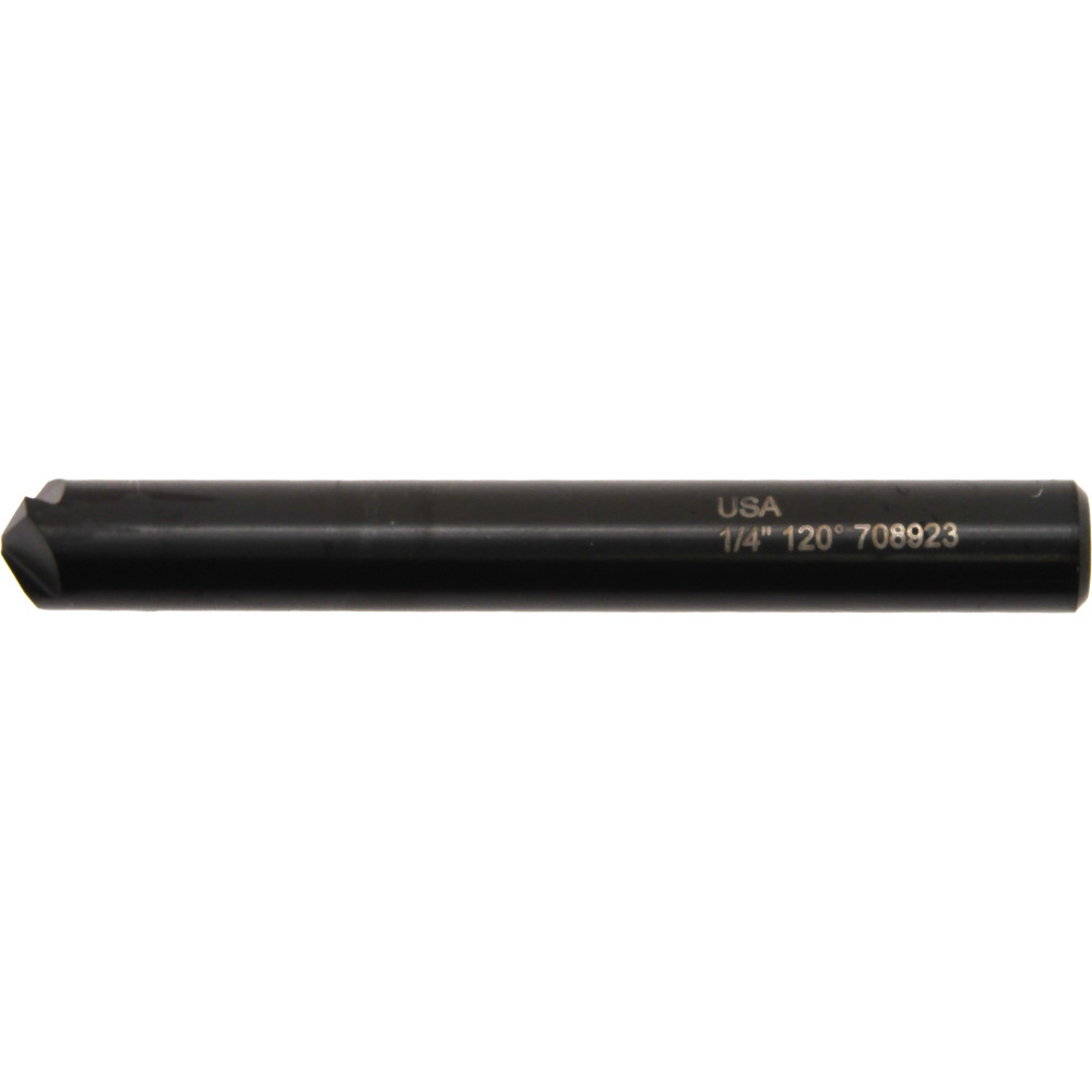 Hertel Countersink: 1/4" Head Dia, 120.00 deg Included Angle, 4 Flute, High-Speed Steel, Right Hand Cut - GX89329882