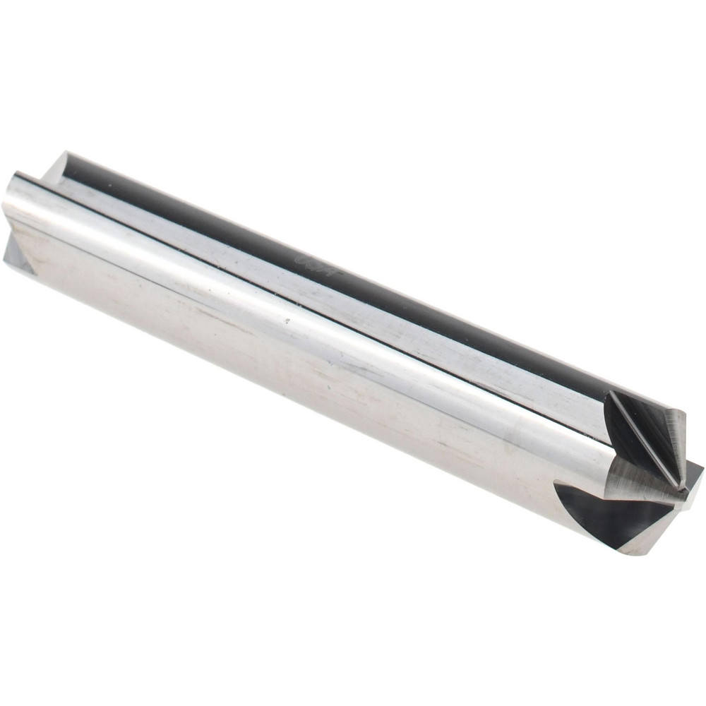 ProMax Chamfer Mill: 3/8" Dia, 3/8" Shank Dia, 120 deg, 4 Flute, Solid Carbide, Double End - 131-02410