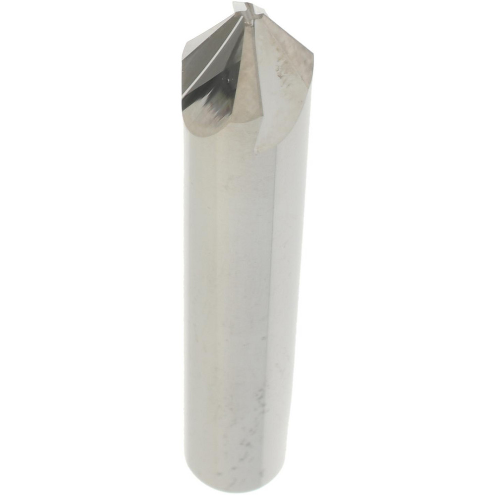 Hertel Countersink: 1/4" Head Dia, 60.00 deg Included Angle, 4 Flute, Solid Carbide, Right Hand Cut - 334-003050