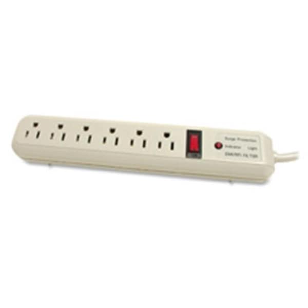Ezgeneration Strip Surge Protectors- 1080 Joules- 6 Outlets- 15ft.- Putty - EZ127121