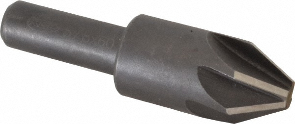 Value Collection Countersink: 5/8" Head Dia, 60.00 deg Included Angle, 6 Flute, High-Speed Steel, Right Hand Cut - SC2060040