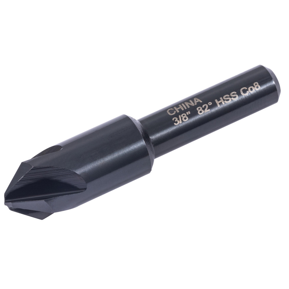 Hertel Countersink: 3/8" Head Dia, 82.00 deg Included Angle, 4 Flute, High-Speed Steel, Right Hand Cut - GX89336572