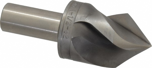 Hertel Countersink: 3/8" Head Dia, 82.00 deg Included Angle, 4 Flute, High-Speed Steel, Right Hand Cut - GX89336572