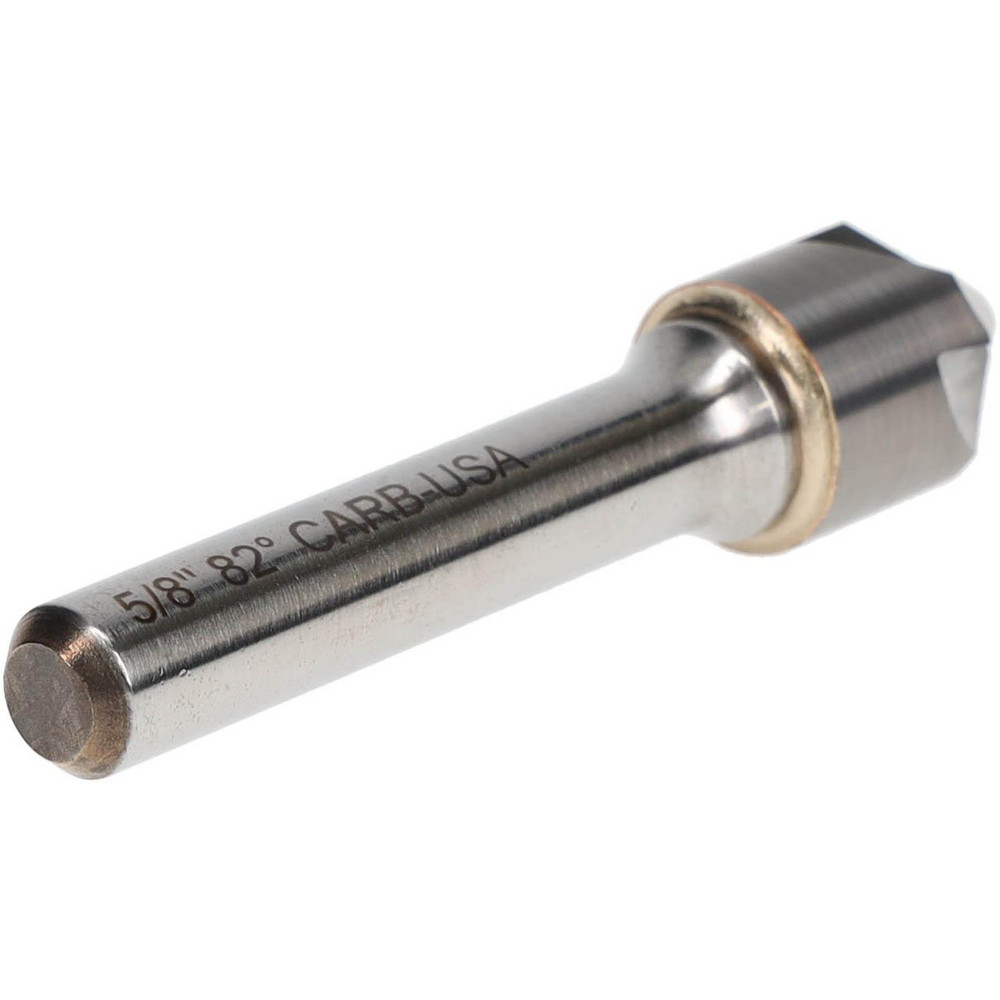 Hertel Countersink: 5/8" Head Dia, 82.00 deg Included Angle, 4 Flute, Solid Carbide, Right Hand Cut - 334-007060