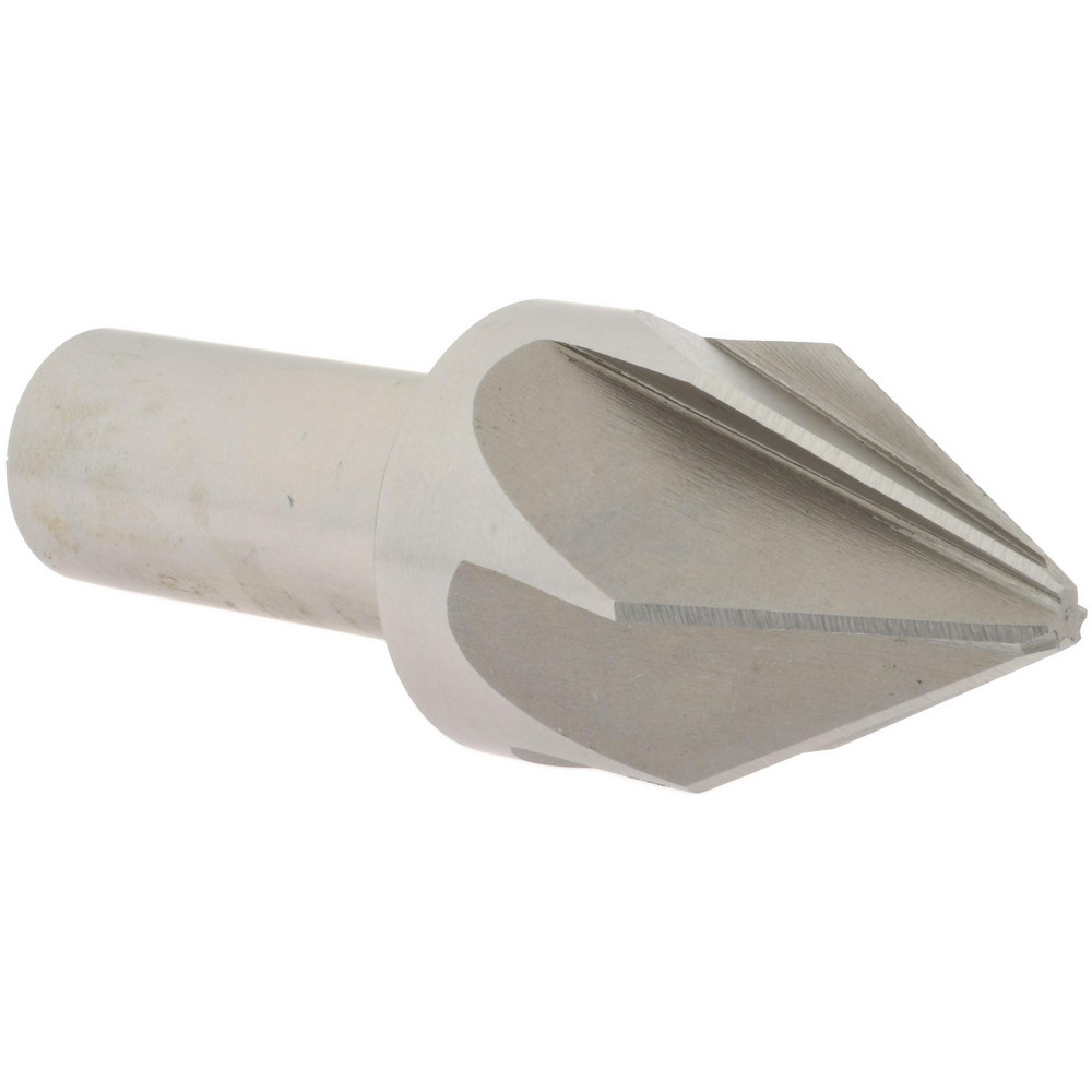 Value Collection Countersink: 1-1/4" Head Dia, 60.00 deg Included Angle, 6 Flute, High-Speed Steel, Right Hand Cut - SC2060116