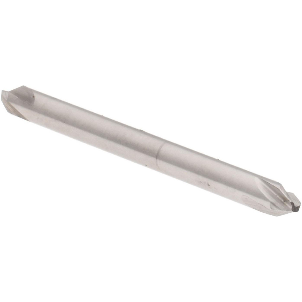 Hertel Countersink: 1/8" Head Dia, 60.00 deg Included Angle, 4 Flute, High-Speed Steel - 18712