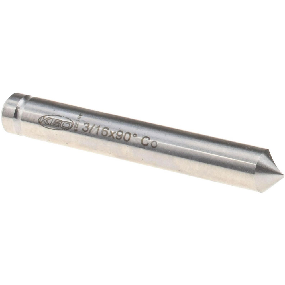 Hertel Countersink: 3/16" Head Dia, 90.00 deg Included Angle, 6 Flute, High-Speed Steel - GX89331185