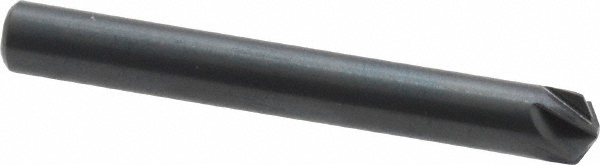 Hertel Countersink: 3/16" Head Dia, 120.00 deg Included Angle, 4 Flute, High-Speed Steel - GX89335764