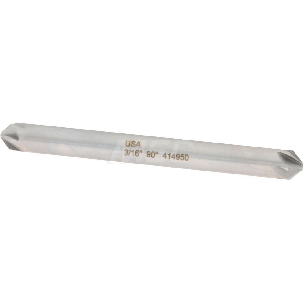 Hertel Countersink: 3/16" Head Dia, 120.00 deg Included Angle, 4 Flute, High-Speed Steel - GX89335764