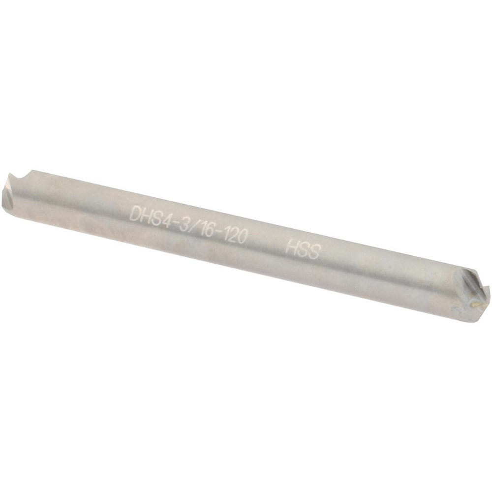 Hertel Countersink: 3/16" Head Dia, 120.00 deg Included Angle, 4 Flute, High-Speed Steel - GX89335764