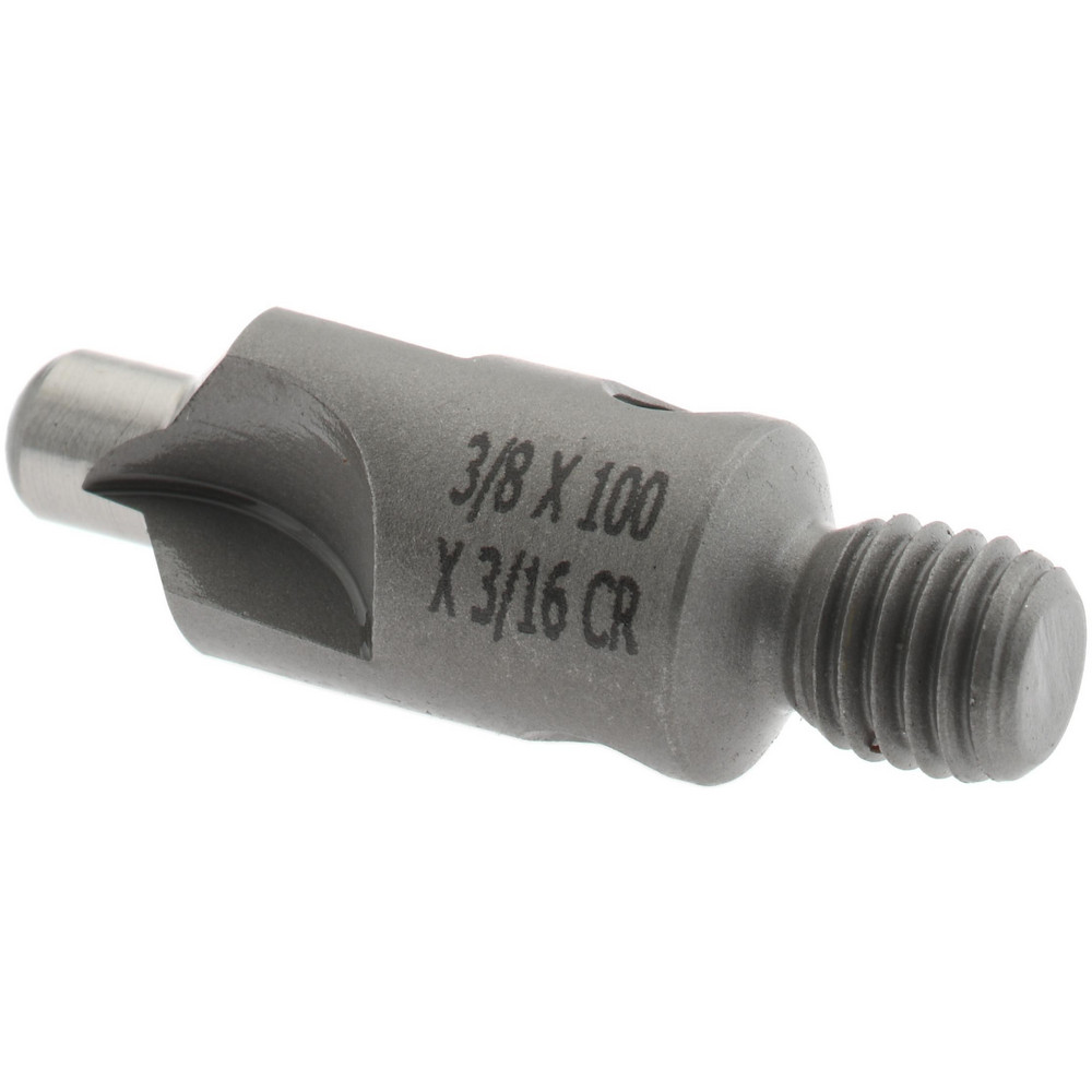 Made in USA 2-1/2" OAL, 3/8" Head Dia, 2 Flute, 100° Incl Angle, Integral Pilot, Adjustable Stop Countersink - 150-2-100-.2188