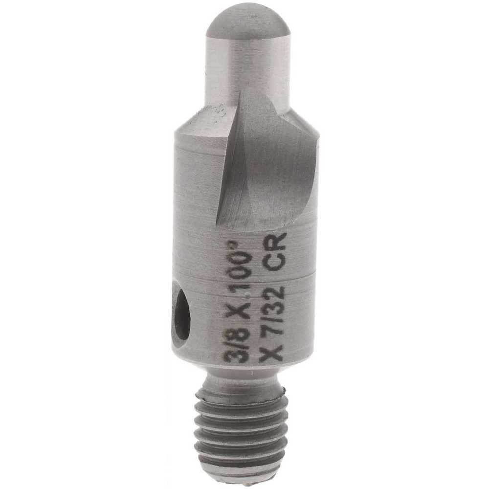 Made in USA 2-1/2" OAL, 3/8" Head Dia, 2 Flute, 100° Incl Angle, Integral Pilot, Adjustable Stop Countersink - 150-2-100-.2188