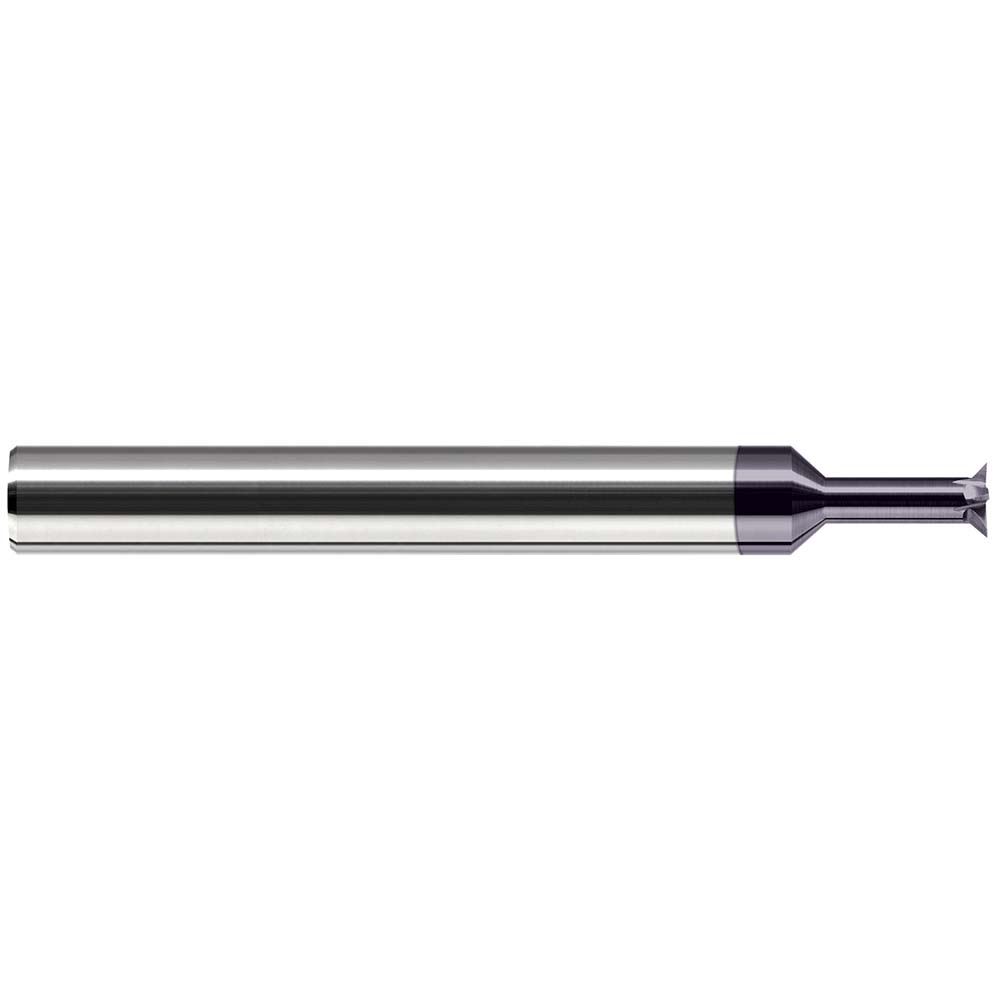 Harvey Tool Chamfer Mill: 1/4" Dia, 1/4" Shank Dia, 110 deg, 2 Flute, Solid Carbide, Single End - 47655
