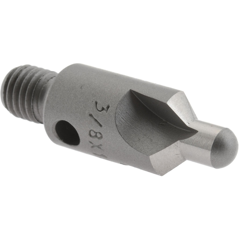 Made in USA 2-1/2" OAL, 3/8" Head Dia, 3 Flute, 100° Incl Angle, Integral Pilot, Adjustable Stop Countersink - 150-3-100-.1770