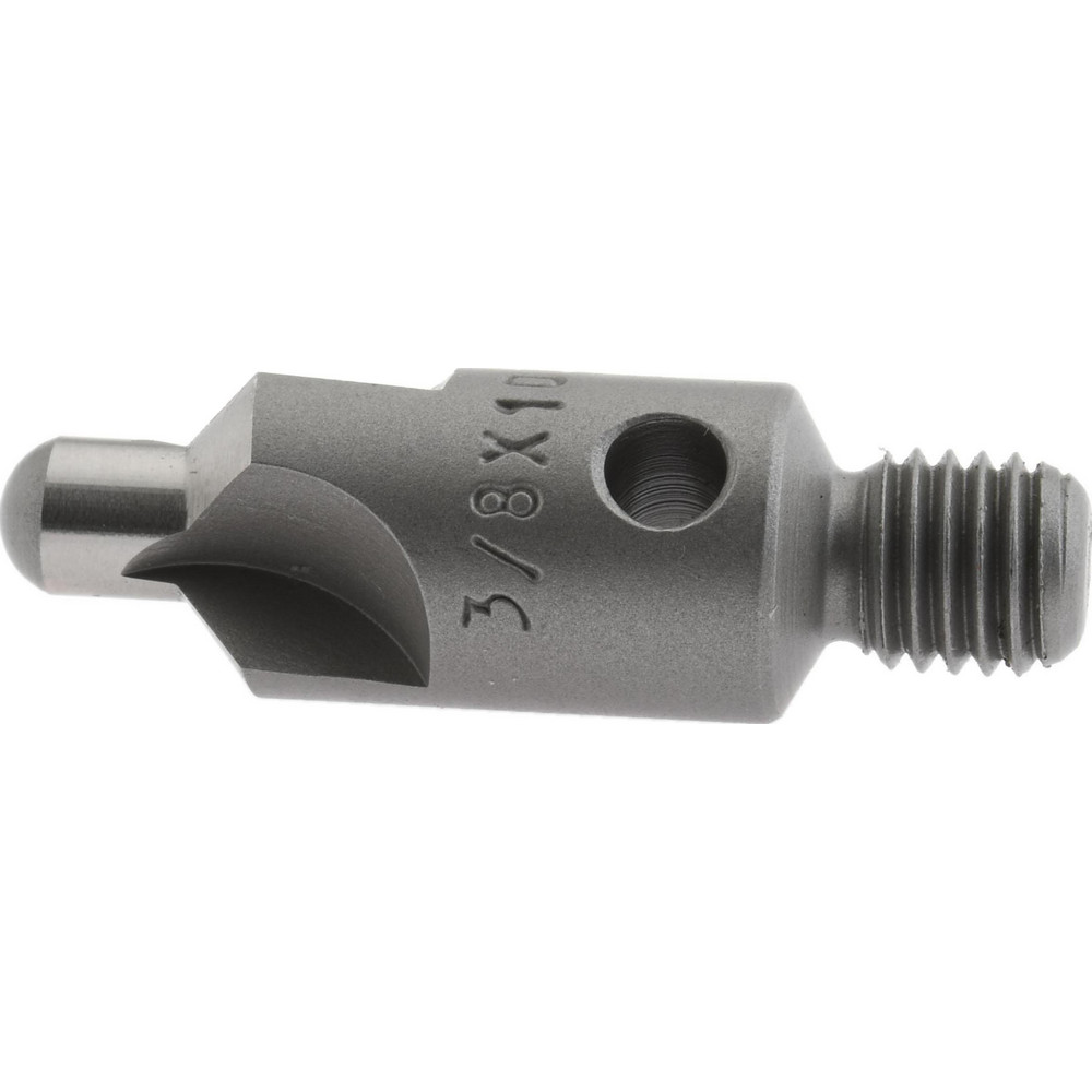 Made in USA 2-1/2" OAL, 3/8" Head Dia, 3 Flute, 100° Incl Angle, Integral Pilot, Adjustable Stop Countersink - 150-3-100-.1770