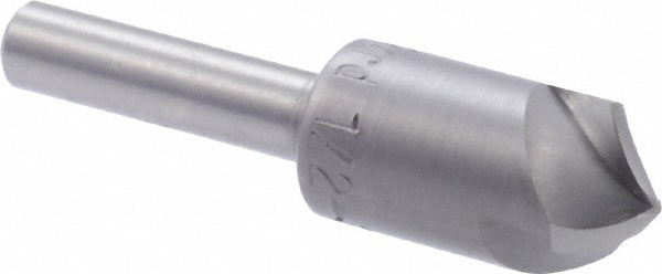 Hertel Countersink: 3/16" Head Dia, 100.00 deg Included Angle, 1 Flute, Solid Carbide, Right Hand Cut - 331-202080