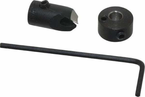Vernon 5/16" Cutter Dia, #20 Drill Combatibility, 1/4" Collar Thickness, Adjustable Depth Drill Countersink - CCH-CCH1610