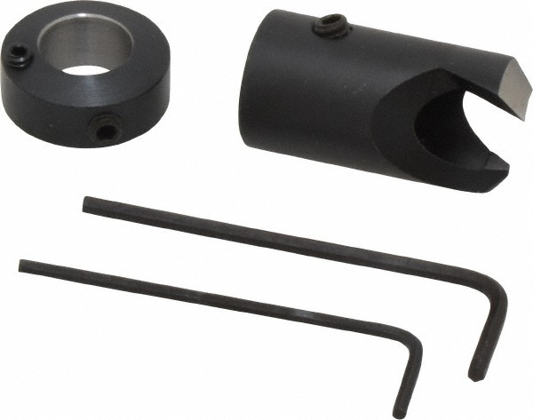 Vernon 5/16" Cutter Dia, #20 Drill Combatibility, 1/4" Collar Thickness, Adjustable Depth Drill Countersink - CCH-CCH1610