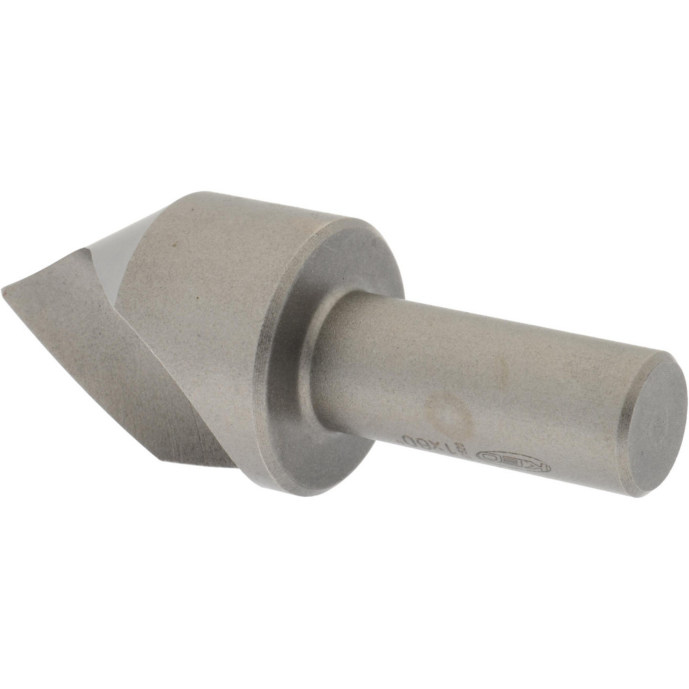 Keo Countersink: 1" Head Dia, 60.00 deg Included Angle, 1 Flute, High-Speed Steel, Right Hand Cut - 919-000-059
