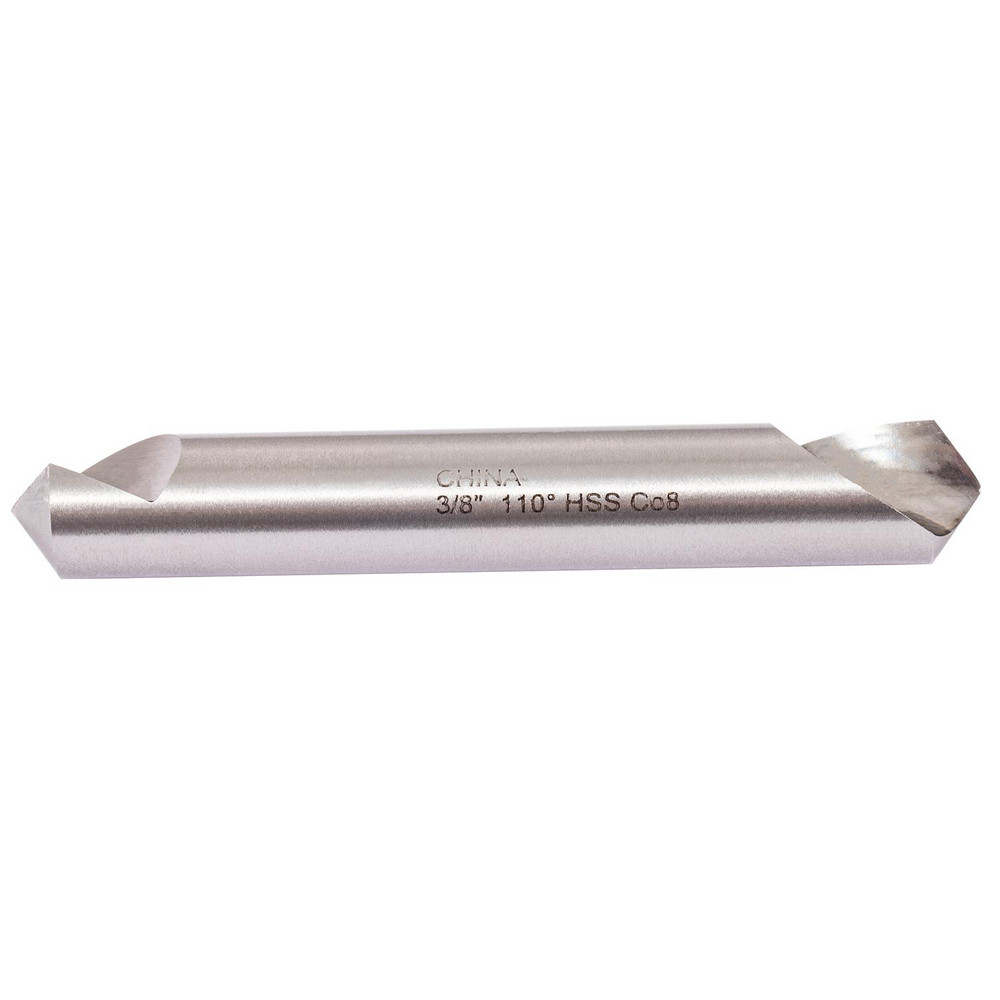 Hertel Countersink: 3/8" Head Dia, 110.00 deg Included Angle, 1 Flute, High-Speed Steel, Right Hand Cut - GX89340376