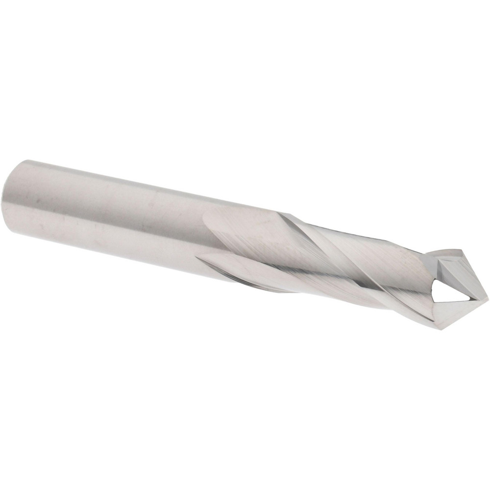 Accupro Chamfer Mill: 3/8" Dia, 3/8" Shank Dia, 60 deg, 3 Flute, Solid Carbide, Single End - EM99943848