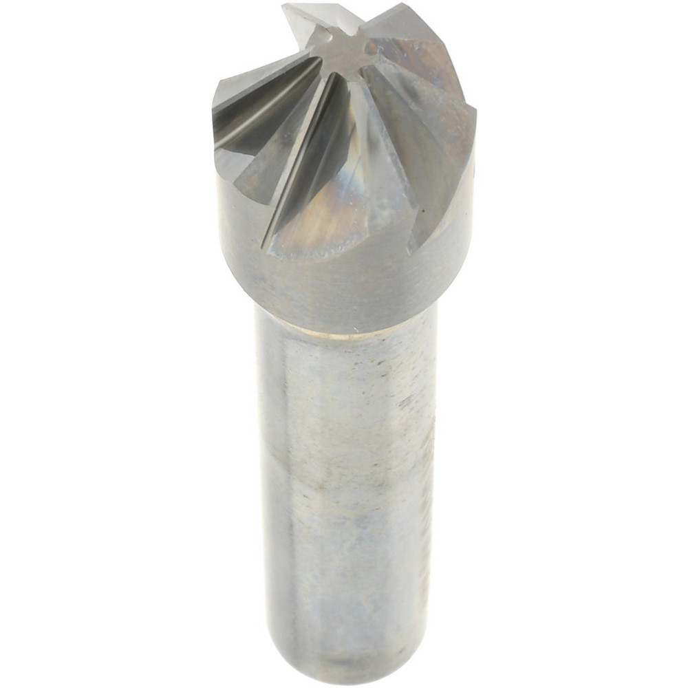 Hertel Countersink: 1/2" Head Dia, 82.00 deg Included Angle, 6 Flute, Solid Carbide, Right Hand Cut - 336-006560