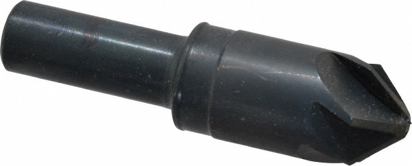Hertel Countersink: 1/2" Head Dia, 82.00 deg Included Angle, 6 Flute, Solid Carbide, Right Hand Cut - 336-006560
