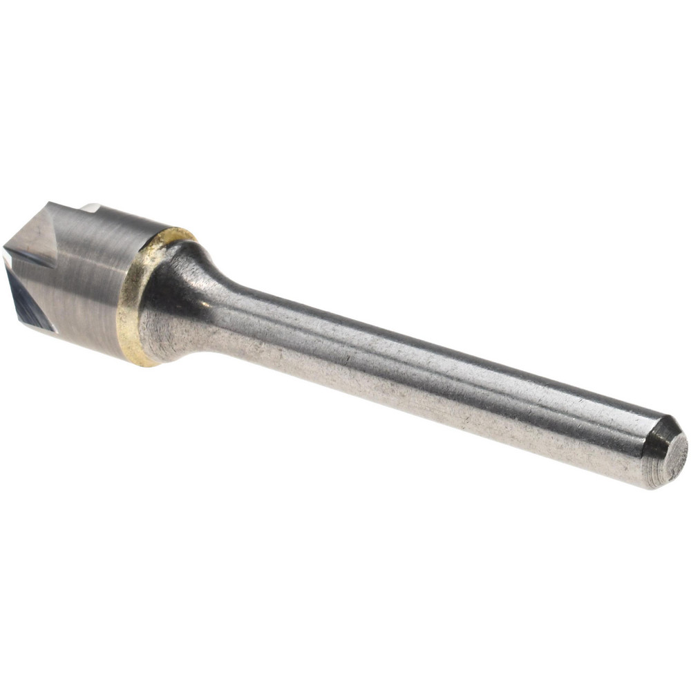 Titan USA Countersink: 1/2" Head Dia, 90.00 deg Included Angle, 6 Flute, Solid Carbide, Right Hand Cut - CS36832