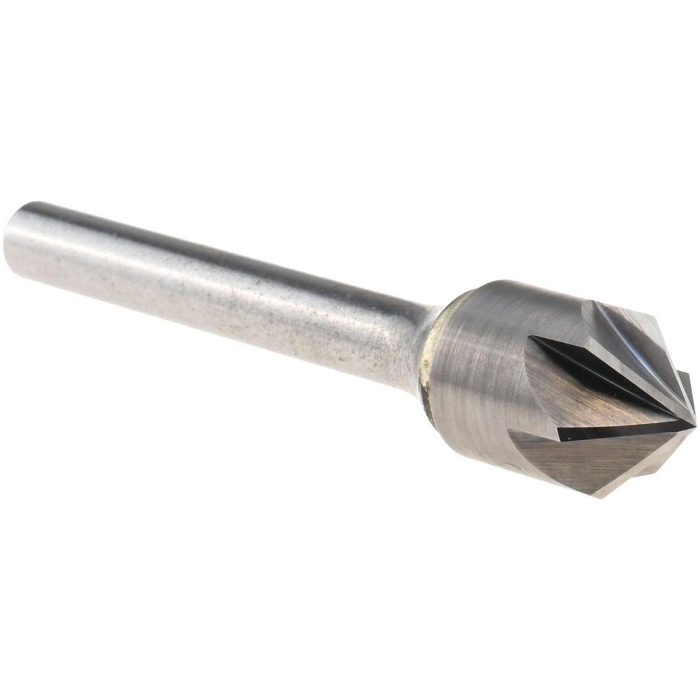 Titan USA Countersink: 1/2" Head Dia, 90.00 deg Included Angle, 6 Flute, Solid Carbide, Right Hand Cut - CS36832