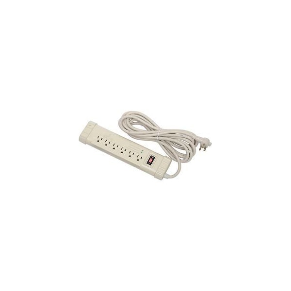 Leviton Surge Protected Power Strip, 6 Outlets, 15A, 1010 Joules, 15' Cord - S1000-S15
