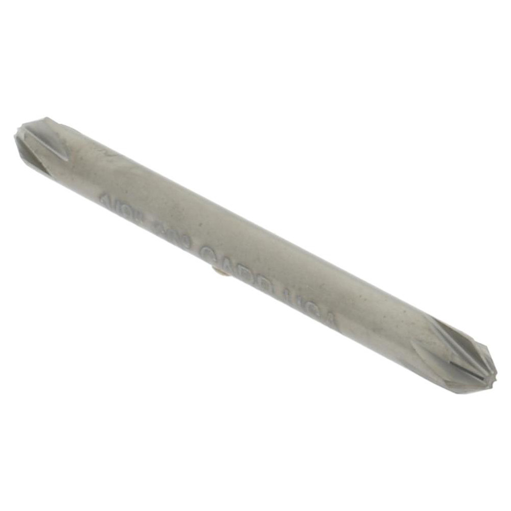 Hertel Countersink: 1/8" Head Dia, 60.00 deg Included Angle, 6 Flute, Solid Carbide, Right Hand Cut - 336-201050