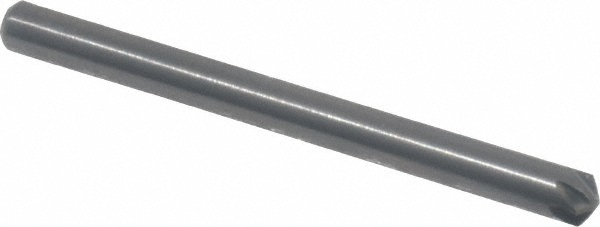 Hertel Countersink: 1/8" Head Dia, 60.00 deg Included Angle, 6 Flute, Solid Carbide, Right Hand Cut - 336-201050
