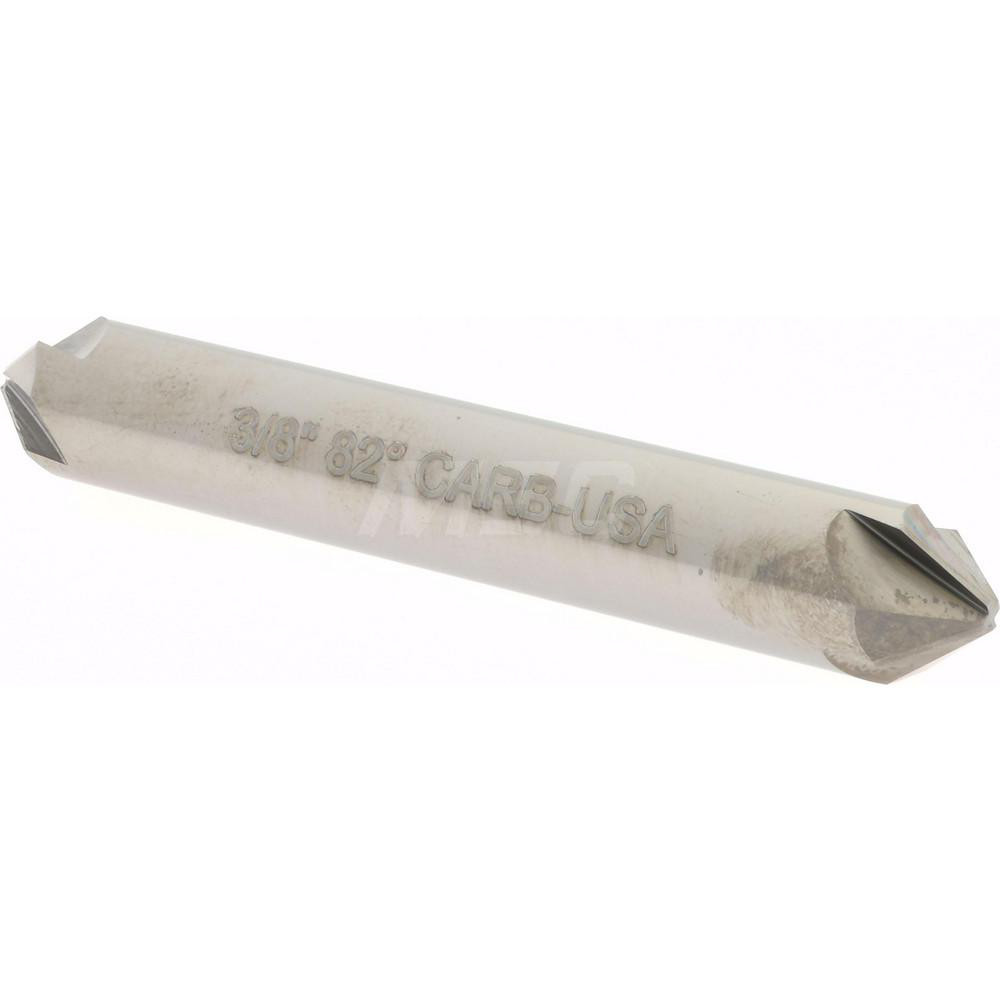 Hertel Countersink: 3/8" Head Dia, 82.00 deg Included Angle, 4 Flute, Solid Carbide, Right Hand Cut - 334-305060