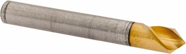 Melin Tool Countersink: 3/16" Head Dia, 82.00 deg Included Angle, 1 Flute, Cobalt Steel, Right Hand Cut - 18142