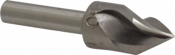 Value Collection Countersink: 1/2" Head Dia, 60.00 deg Included Angle, 3 Flute, High-Speed Steel, Right Hand Cut - SC4060032