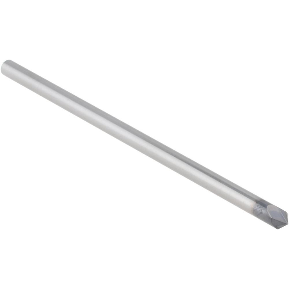 Accupro Chamfer Mill: 1/8" Dia, 1/8" Shank Dia, 90 deg, 2 Flute, Solid Carbide, Single End - EM99943859